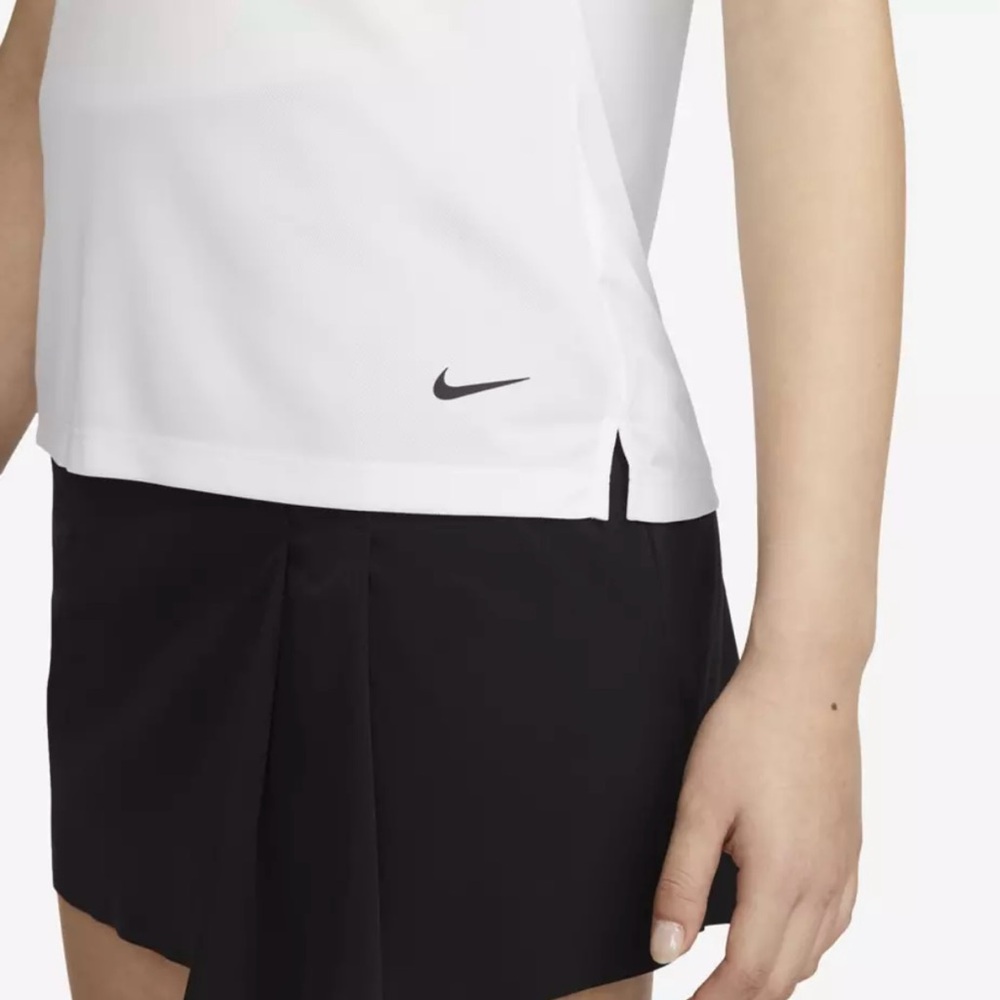 NWT Nike Women's White Short Sleeve Golf Polo Shirt, Sizes S and M - Picture 3 of 10